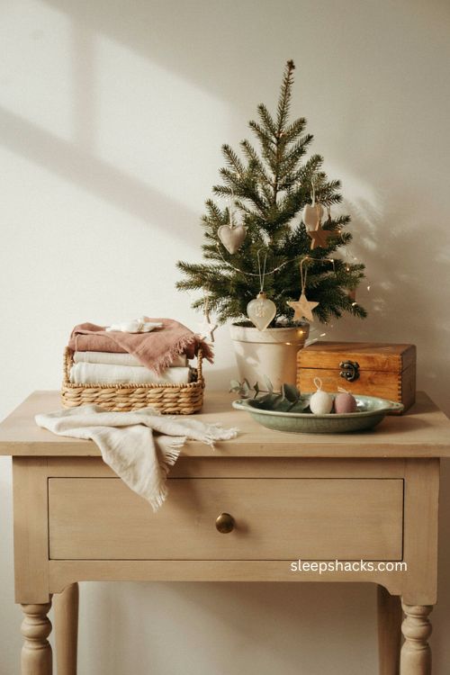 baby first christmas mini tree nursery dresser keepsake 