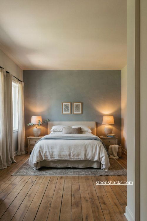 calming color palette ideas for a relaxing main bedroom