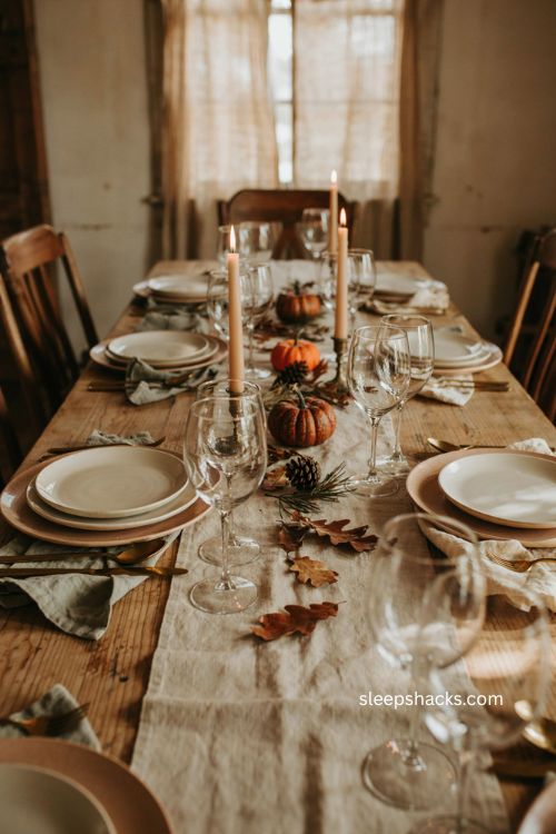 diy gold glitter wine glasses for a dollar tree thanksgiving table setting 