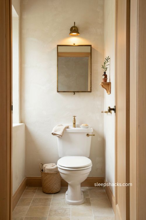downstairs toilet ideas with a combined toilet and basin unit 