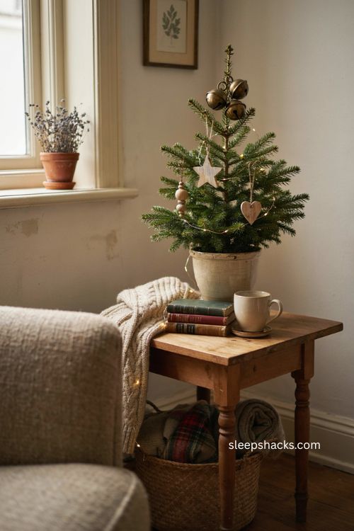 mini christmas tree ideas for small apartment spaces 