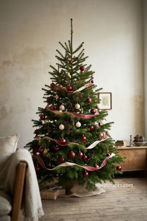 topless Christmas tree ideas for a modern understated holiday look 