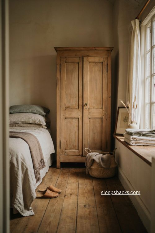 vintage wardrobe ideas for small bedrooms without closets