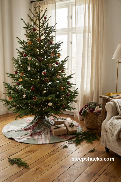 Christmas tree skirt patterns free for cozy handmade holiday decor