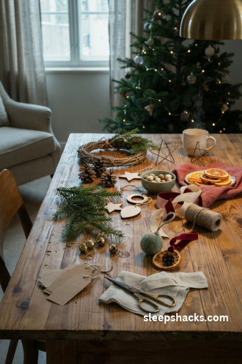 Easy christmas crafts for adults with elegant handmade holiday decorations and cozy diy supplies