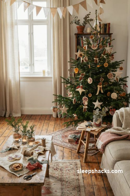 Homemade christmas decor ideas using simple budget friendly materials
