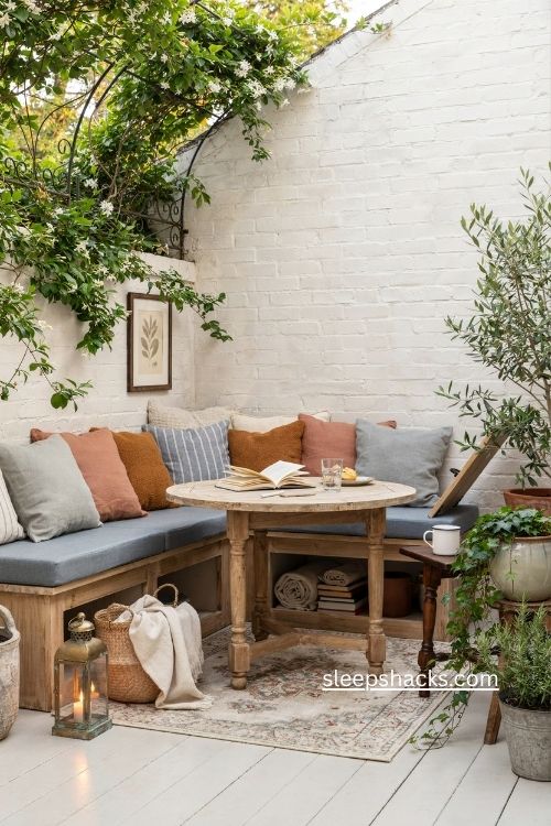 Install a corner banquette