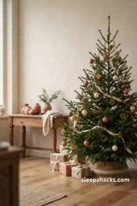 15 Earth Tone Christmas Tree Ideas That Look Warm and Stunning