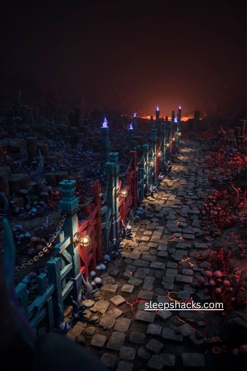 Warped and crimson fence Minecraft Nether build ideas
