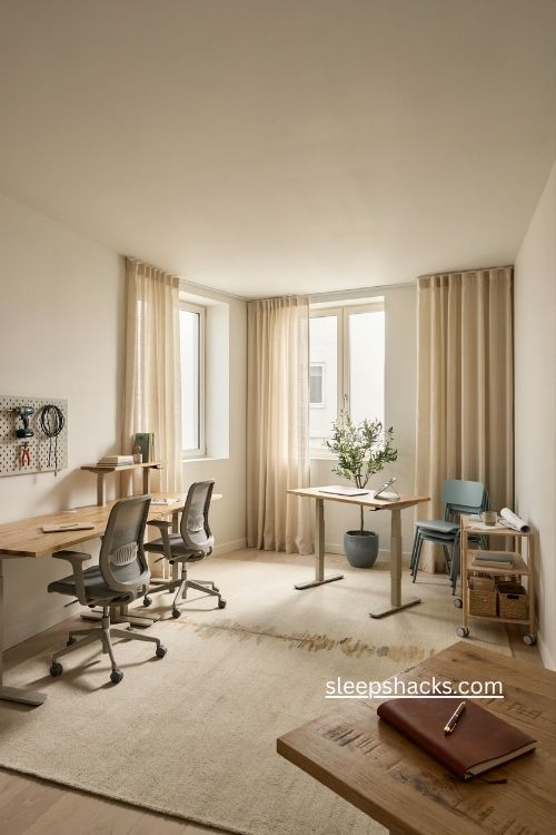 adjustable office furniture with sit stand desks rolling workstations and flexible space saving design 