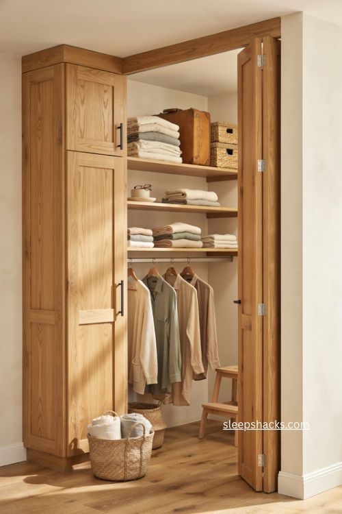floor-to-ceiling storage with a top loft 