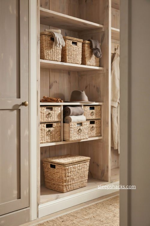 lidded bins for your own stuff 