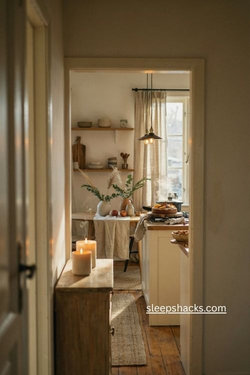 simple seasonal scent with cinnamon apple and cozy thanksgiving kitchen decor 